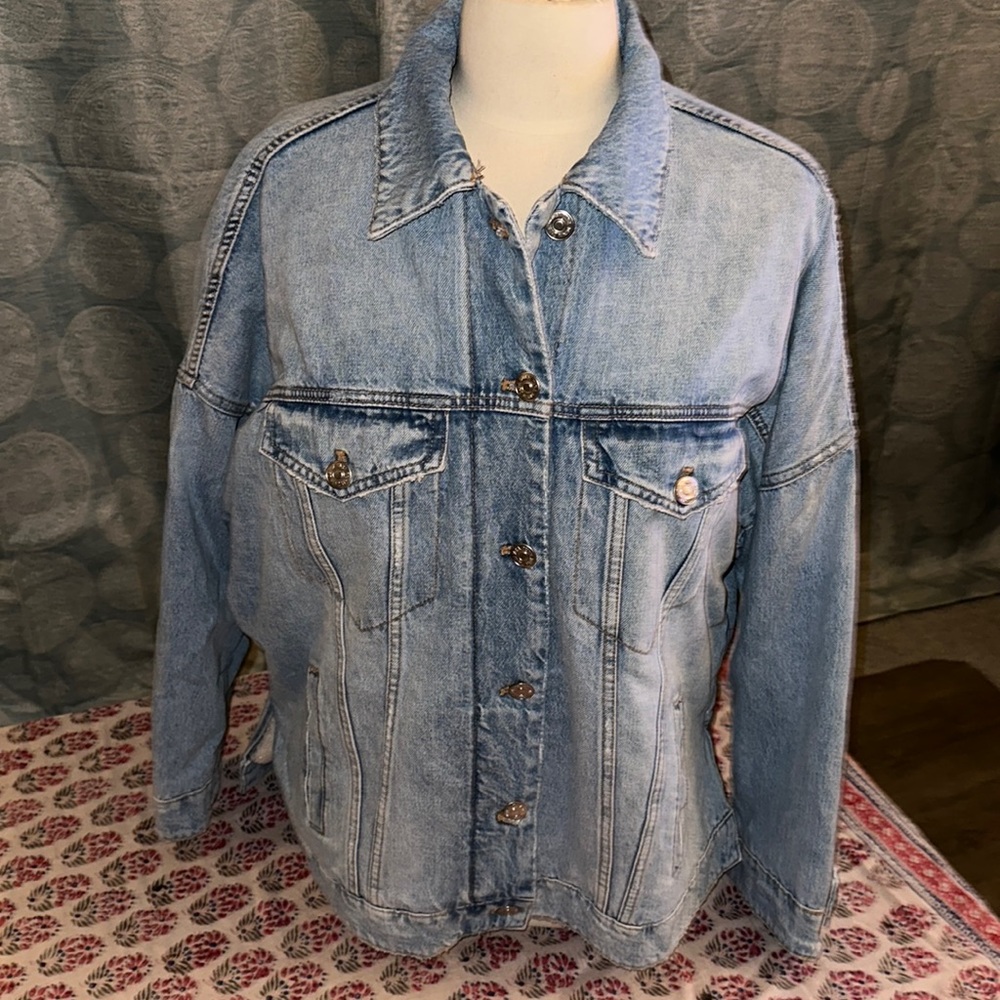 ZARA Sherpa lined Jean jacket medium